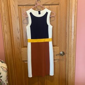 Tory Burch Mya Color-Block Stretch Jersey Dress